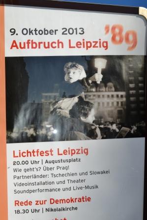 Lichtfest Leipzig im Oktober 2013